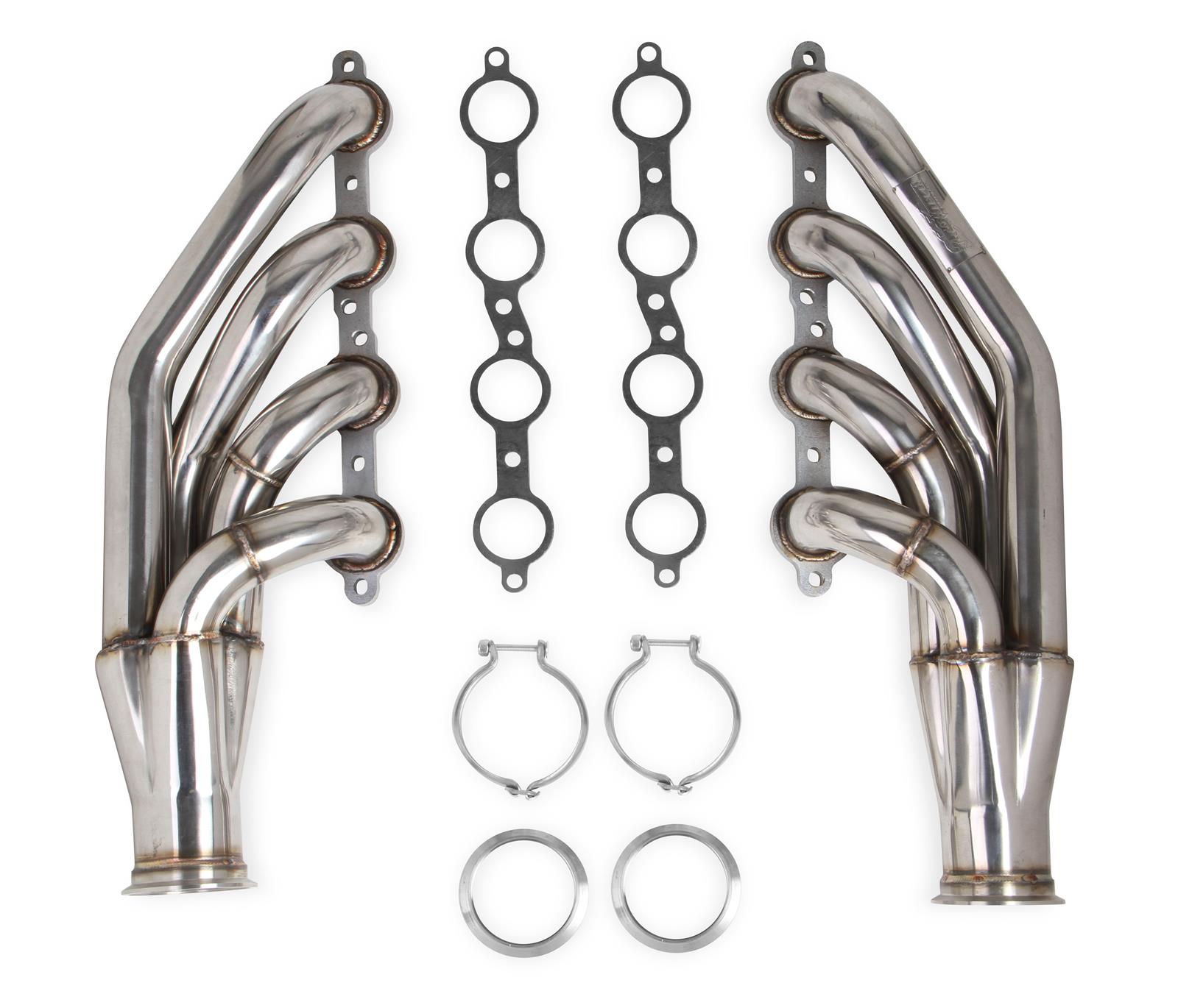 Flowtech LS Turbo Headers 11539FLT (Up and forward) 1-3/4" 304SS GM 4.8/5.3/6.0L V8 - Polished Finish