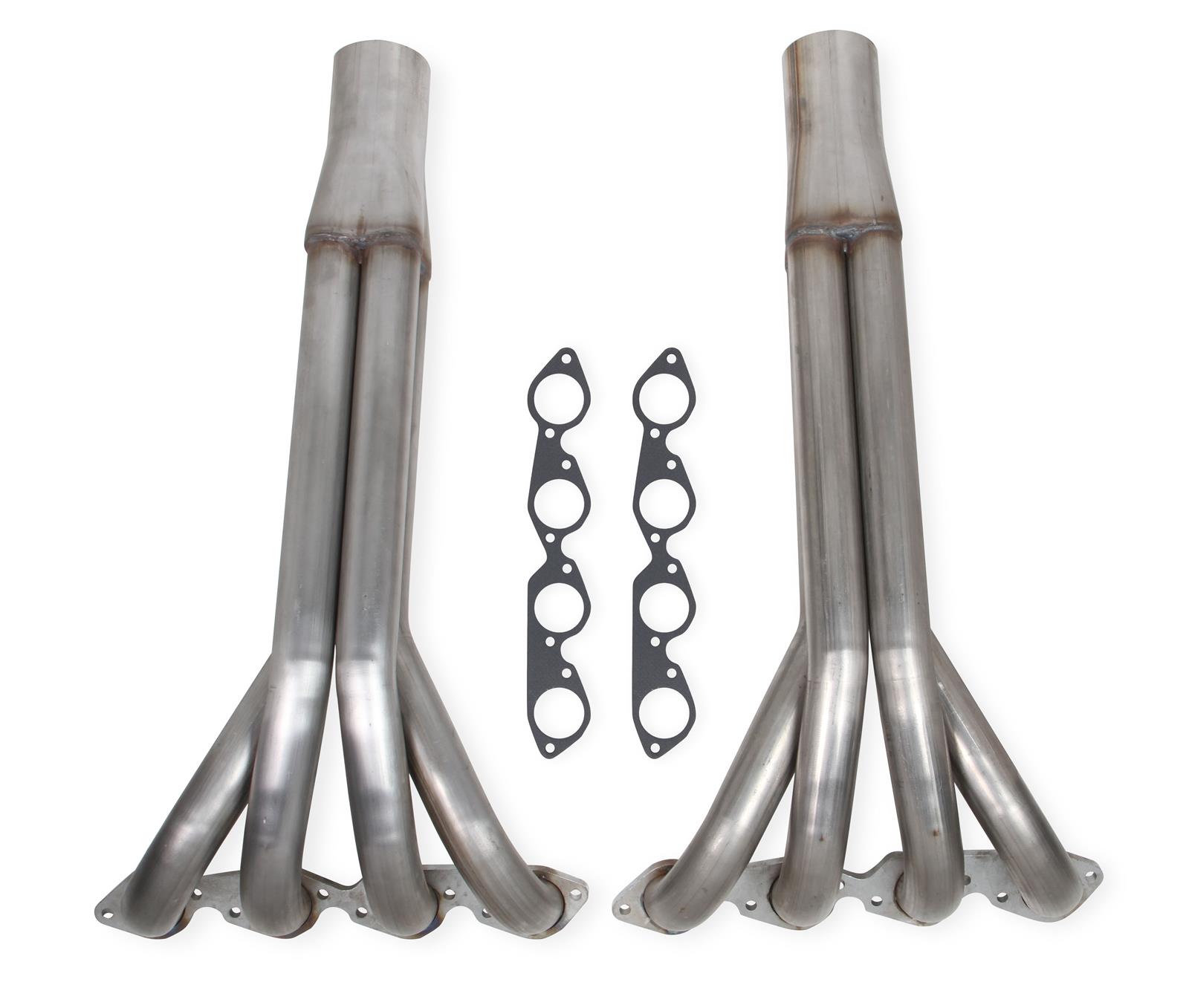 Flowtech Headers 11551FLT Headers, Upsweep 4x4, Stainless Steel, Natural, 2 1/4 in. Primary, Chevy, Big Block, Pair thumbnail 2