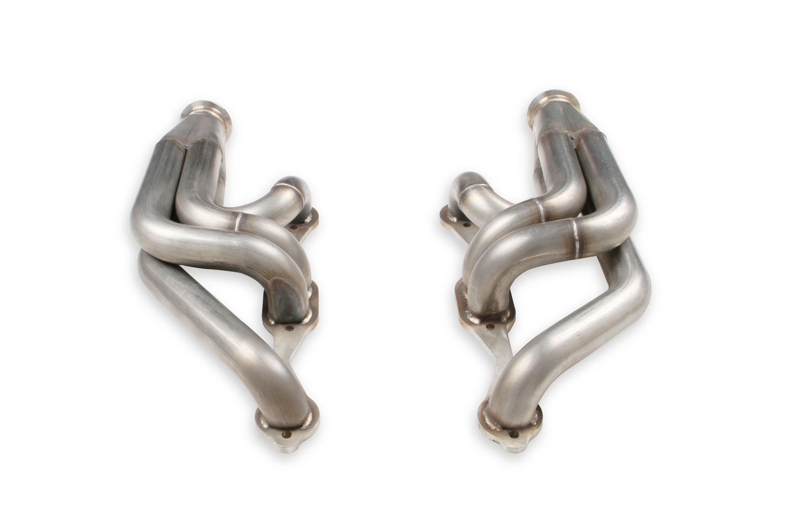 Flowtech Headers 11572FLT Headers, Turbo, Up and Forward, 304 Stainless Steel, Natural, 1.875 in. Primary, 2.50 in. V-Band Collector, Chevrolet, Small Block Gen I, Pair thumbnail 8