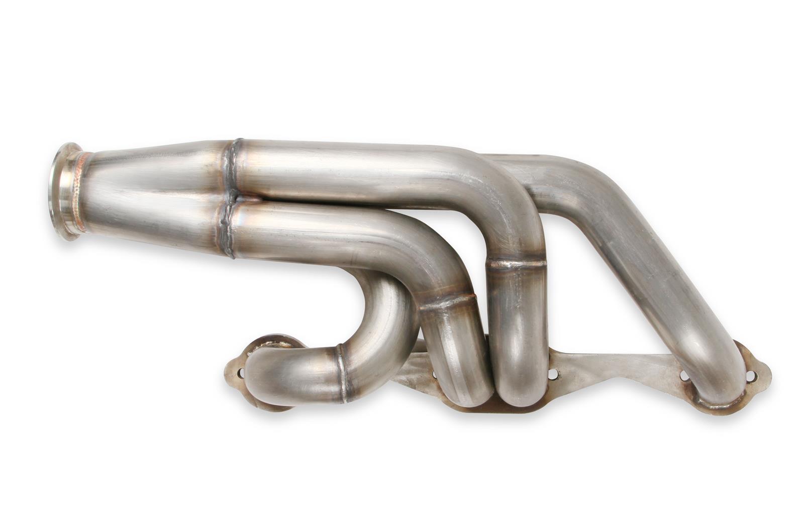 Flowtech Headers 11572FLT Headers, Turbo, Up and Forward, 304 Stainless Steel, Natural, 1.875 in. Primary, 2.50 in. V-Band Collector, Chevrolet, Small Block Gen I, Pair thumbnail 9