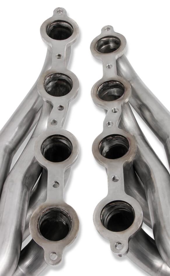 Flowtech Headers 11575FLT Headers, Shorty, Stainless Steel, Natural, 3-Bolt Flange, Chevy, Small Block, LS Engine, Pair thumbnail 2