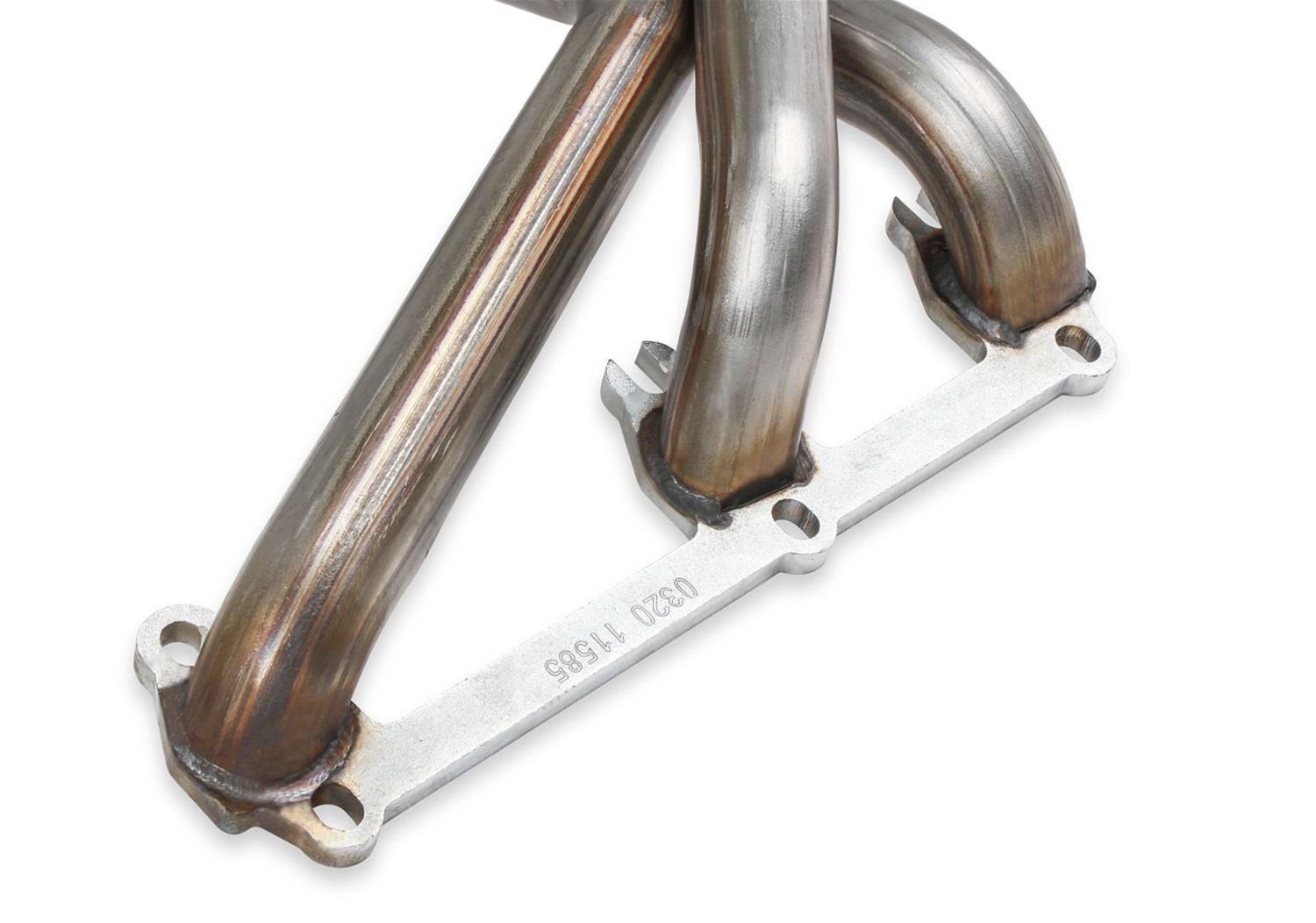 Flowtech Headers 11585FLT Headers, Upright, 1 1/2 in. Primary, 2.5 in. Collector, Stainless Steel, Natural, GM, 2.8L, 3.1L, 3.4L, Pair