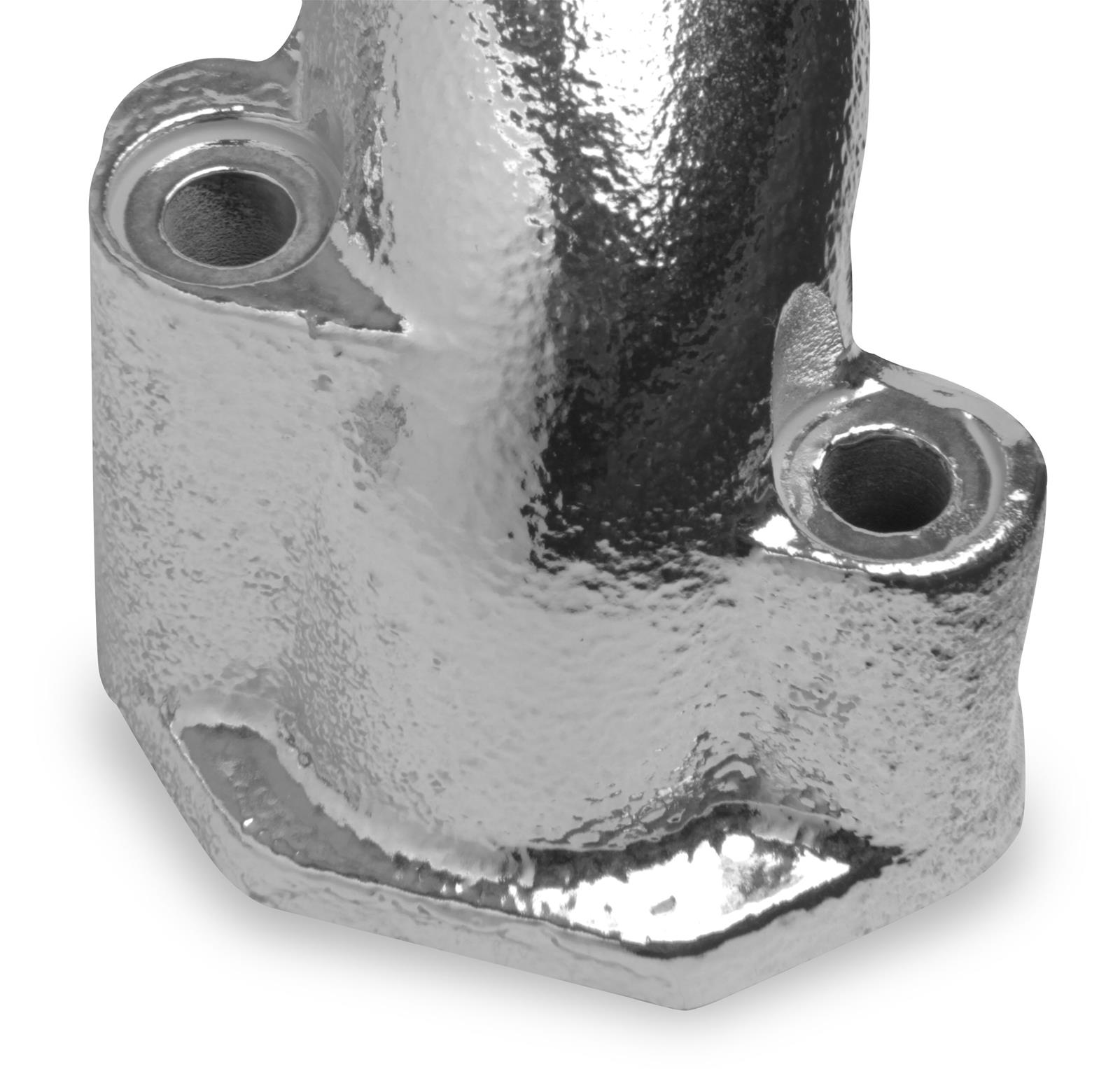 Flowtech Rams Horn Exhaust Manifolds 11704-1FLT Manifolds, Horn, Cast Iron, Silver Ceramic Coated, Chevy, Small Block, STREET ROD, Pair thumbnail 2