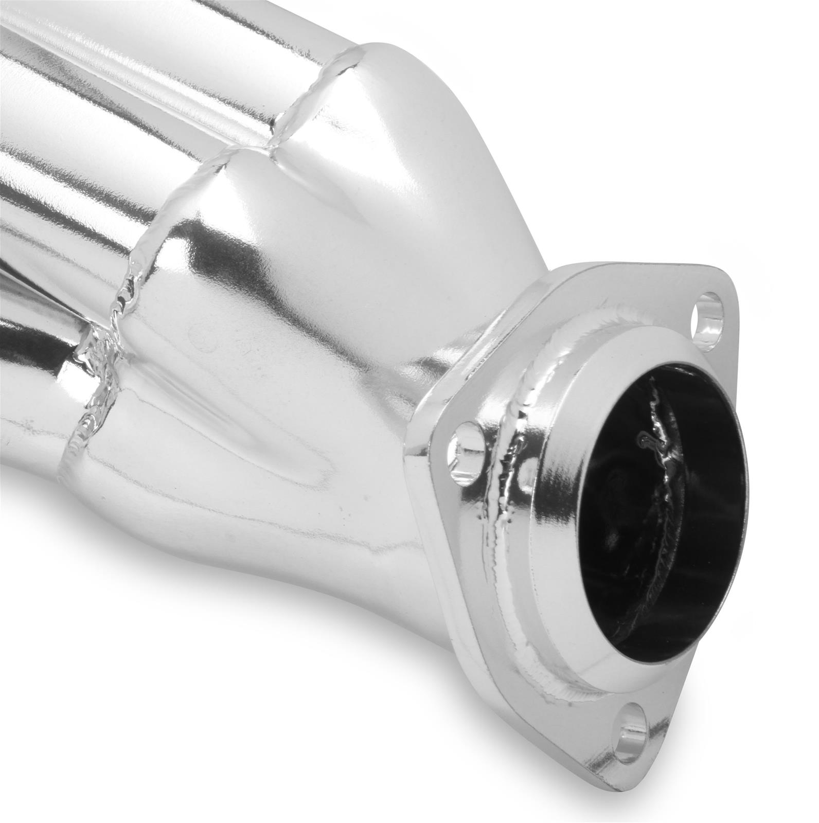 Flowtech Headers 11705-7FLT Headers, Block Hugger, Stainless, Polished, 2.5 in. Collector, D-port, Street Rod, Chevy Small Block, Pair thumbnail 6