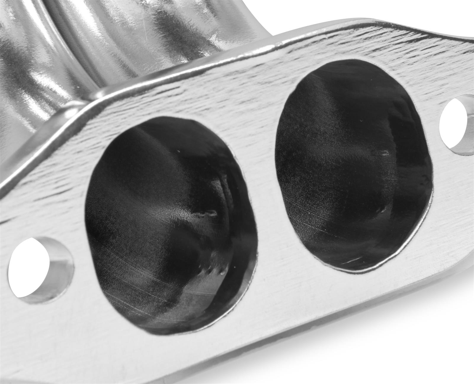 Flowtech Headers 11705-7FLT Headers, Block Hugger, Stainless, Polished, 2.5 in. Collector, D-port, Street Rod, Chevy Small Block, Pair thumbnail 3