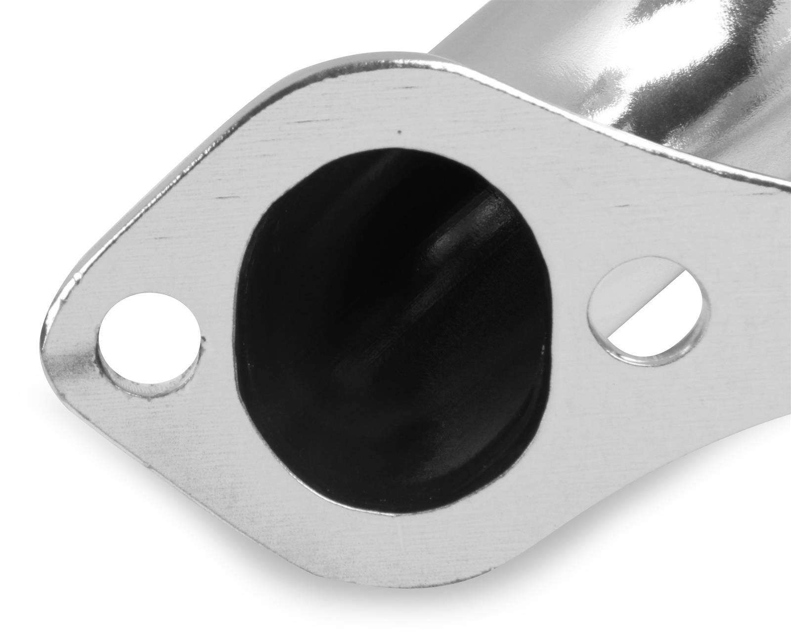 Flowtech Headers 11705-7FLT Headers, Block Hugger, Stainless, Polished, 2.5 in. Collector, D-port, Street Rod, Chevy Small Block, Pair thumbnail 4