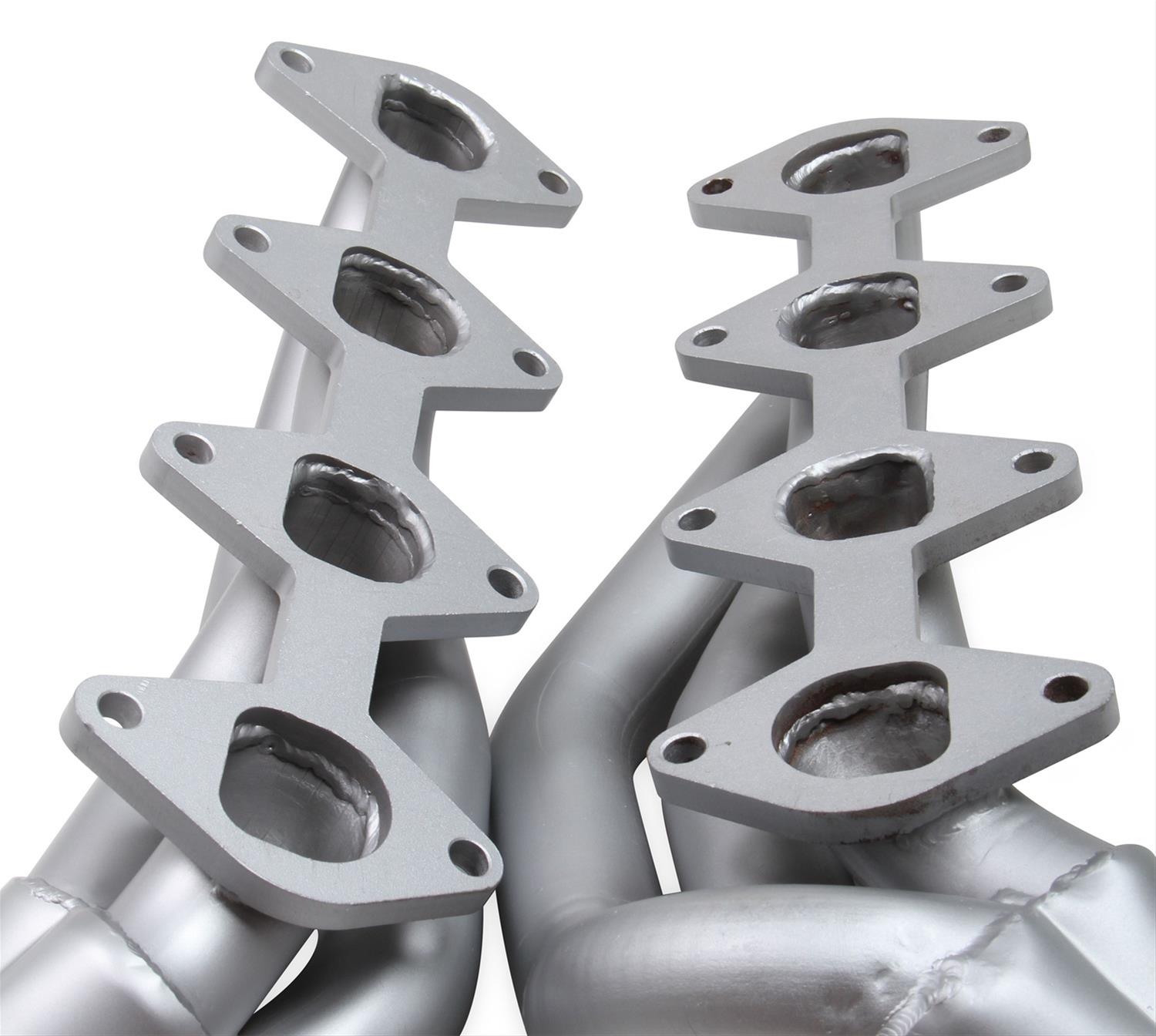 Flowtech Headers 12134FLT Headers, Shorty, Stainless Steel, Natural, 1 5/8 in. Primary Tube O.D., 2.500 in. Collector Diameter, D-port, Ford, 4.6L, Pair thumbnail 2
