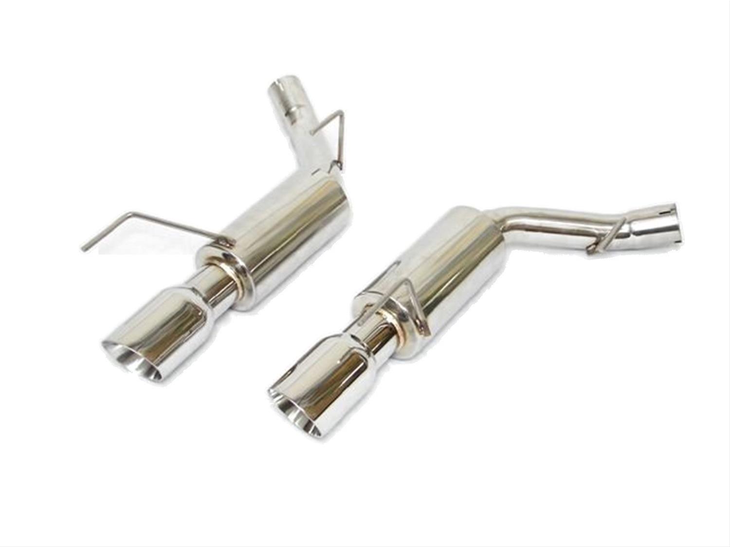 Flowtech Axle-Back Exhaust Systems 12136FLT Systems, Axle-Back, Rear Axle-back, Dual, Stainless Steel, Natural, Split Rear Exit, Polished Tips, Ford, 4.6L, 5.4L, Kit thumbnail 2