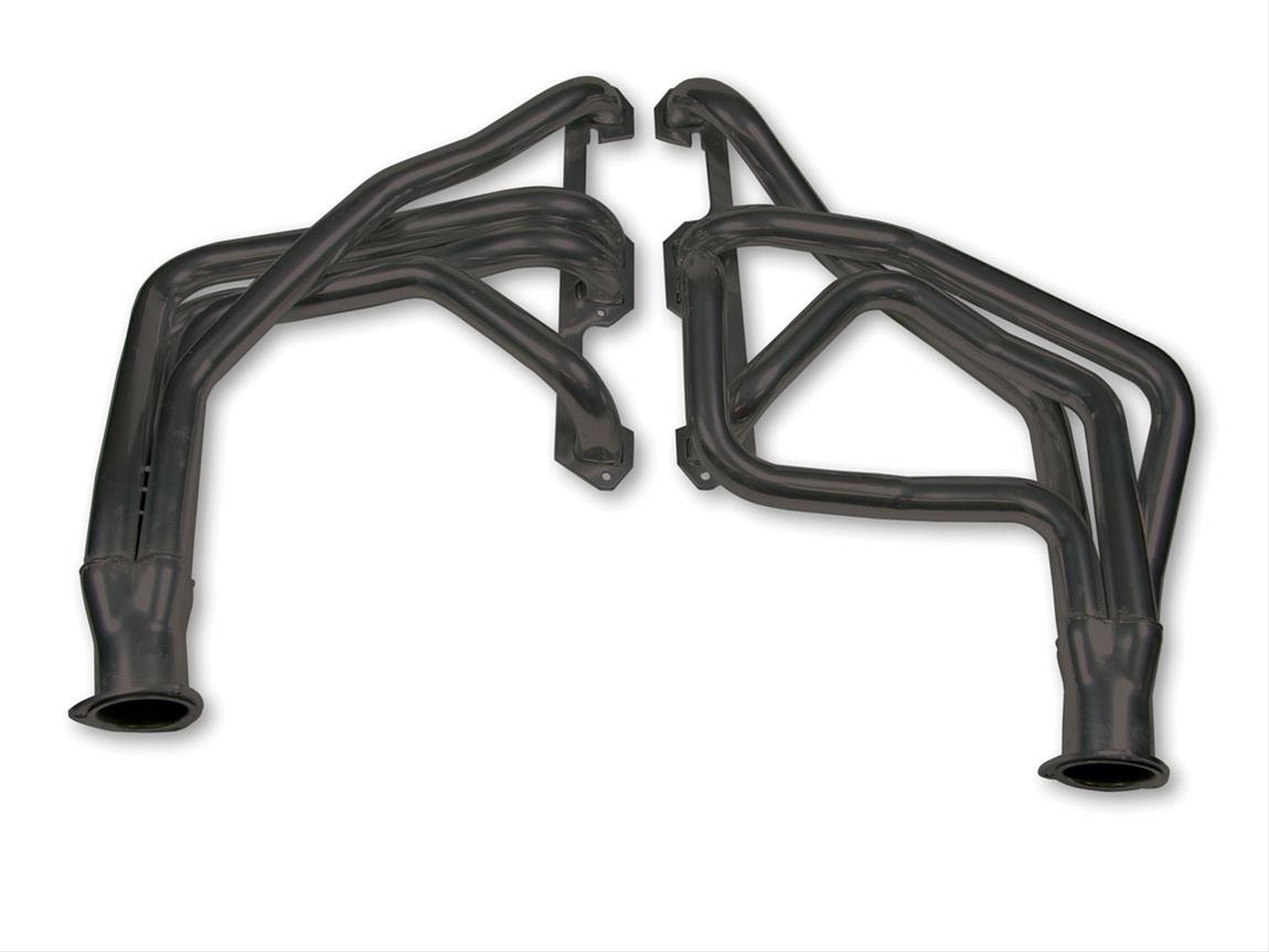 Flowtech Headers 13500FLT Headers, Long Tube, Steel, Painted, Dodge, D, W, Series Pickup, 273, 318, 340, 360, RWD, 4WD, Pair