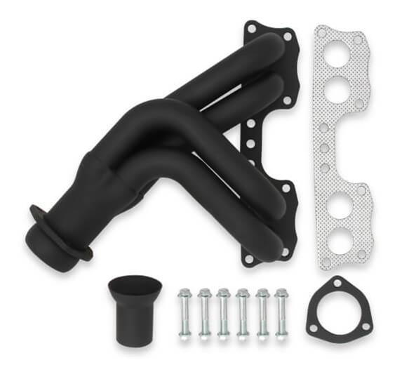 Flowtech Headers 19000FLT Headers, 4-1 One-Piece, Steel, Temporary Non-High Temperature Paint, 1 1/2 in. Primary, Toyota, Each