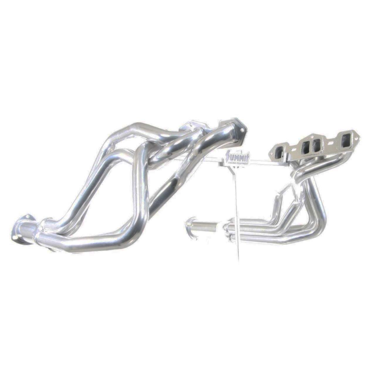 Flowtech Headers 31150FLT Headers, Long Tube, Steel, Ceramic Coated, Oldsmobile, Pontiac, Pair