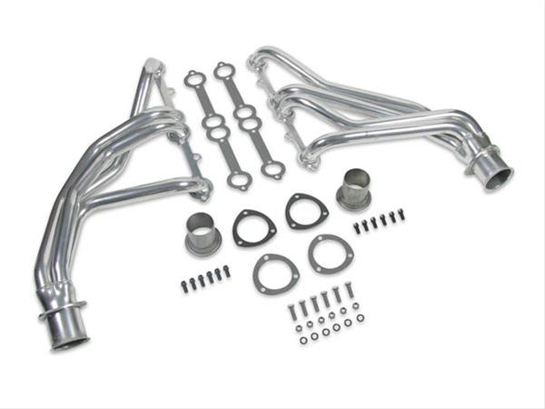 Flowtech Headers 31500FLT Headers, Long Tube, Steel, Silver Ceramic Coated, Chevy, GMC, SUV, Pickup, Small Block, Pair thumbnail 3