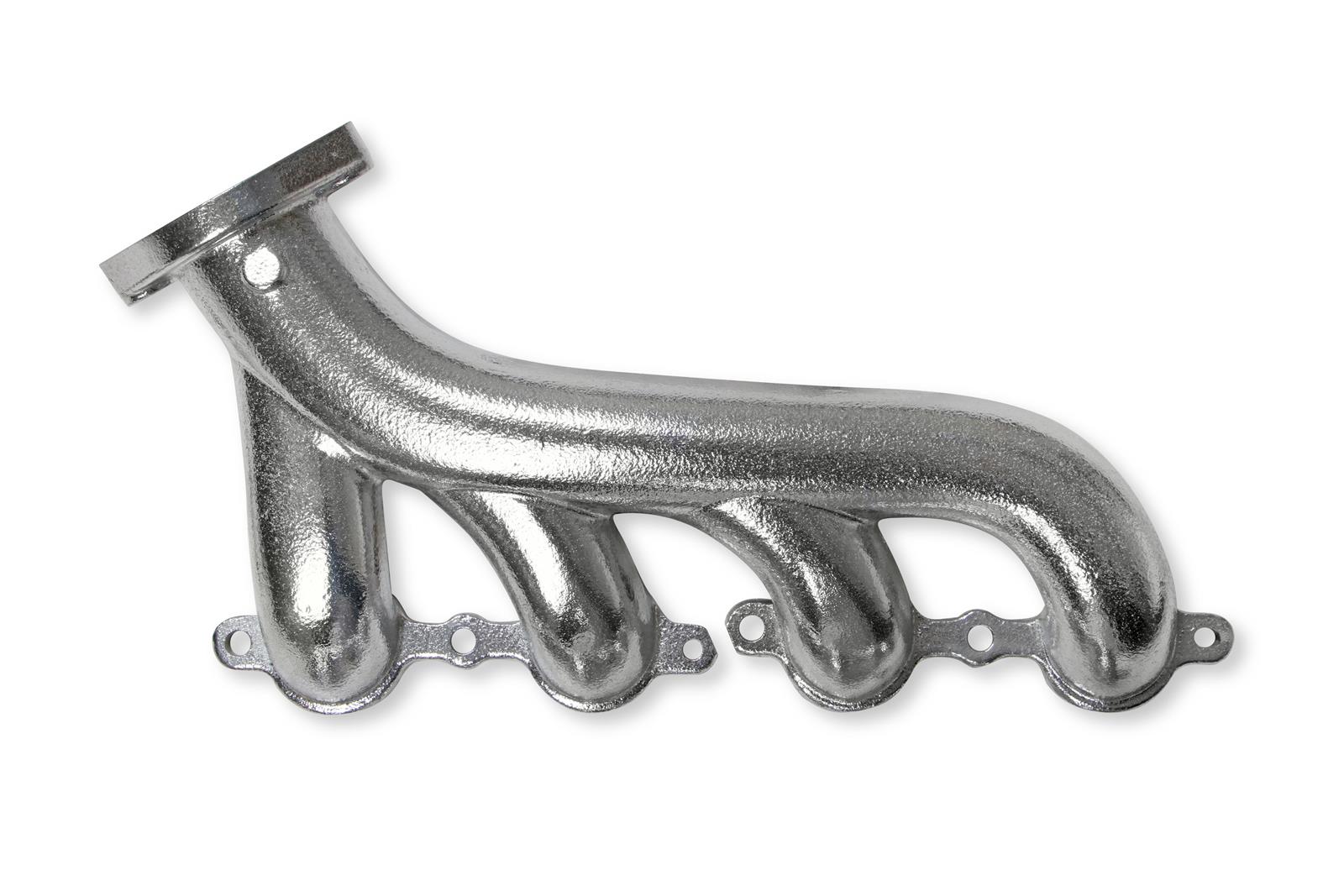 Flowtech Rams Horn Exhaust Manifolds 31730-1FLT Manifolds, Cast, LS Swaps, Silver Ceramic, Pair thumbnail 9