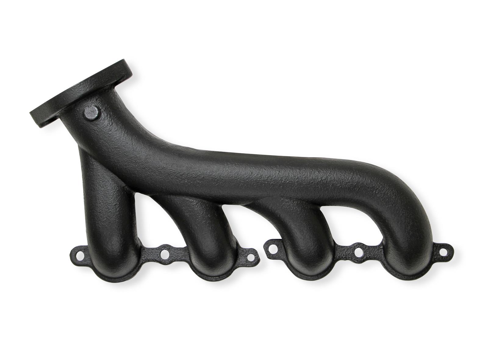 Flowtech Rams Horn Exhaust Manifolds 31730-3FLT Manifolds, Cast, LS Swaps, Black Ceramic, Pair thumbnail 9