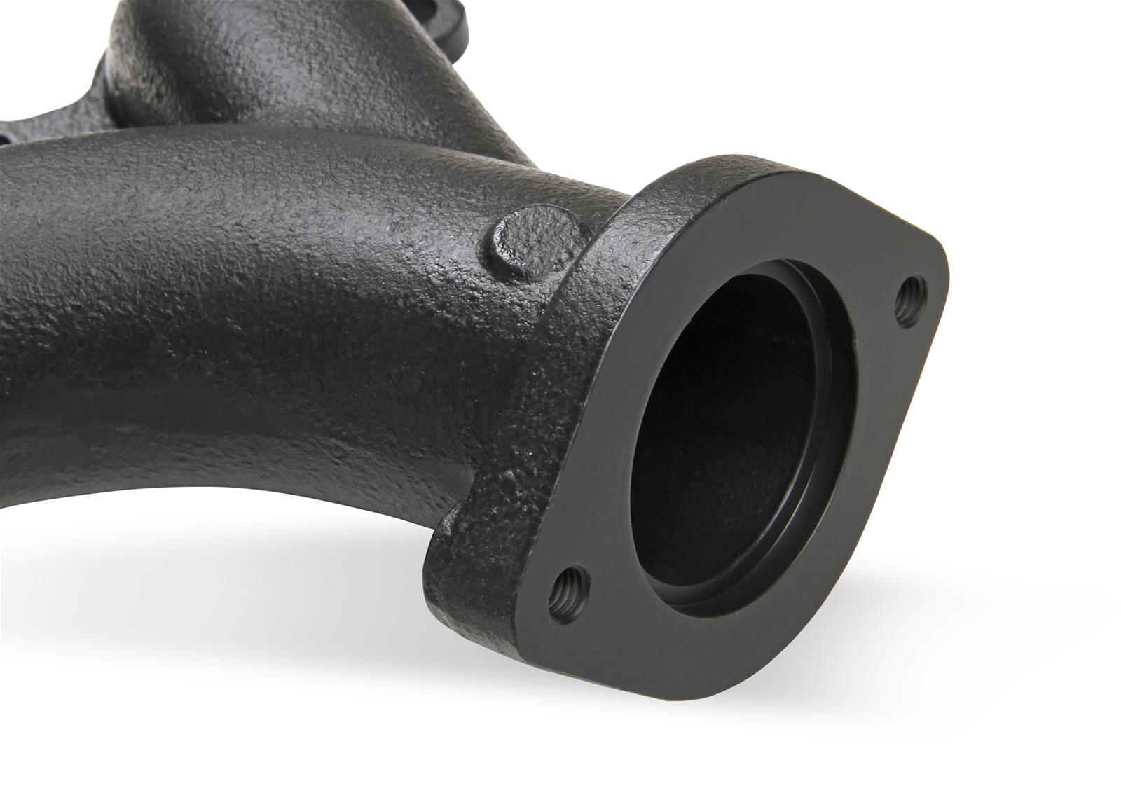 Flowtech Rams Horn Exhaust Manifolds 31730-3FLT Manifolds, Cast, LS Swaps, Black Ceramic, Pair thumbnail 7