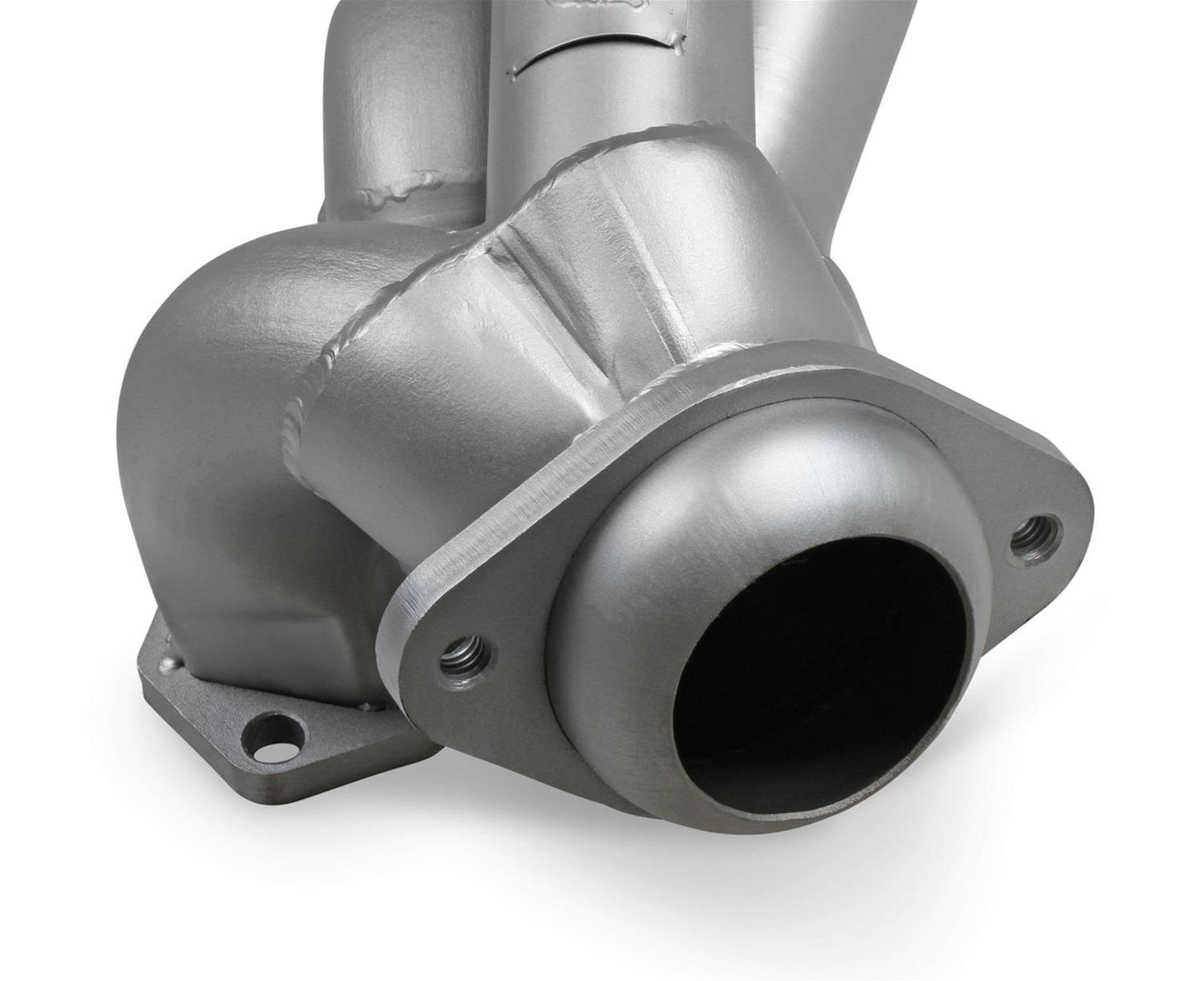 Flowtech Headers 32138FLT Headers, Shorty, Stainless Steel, Silver Ceramic Coated, Ford, Pair