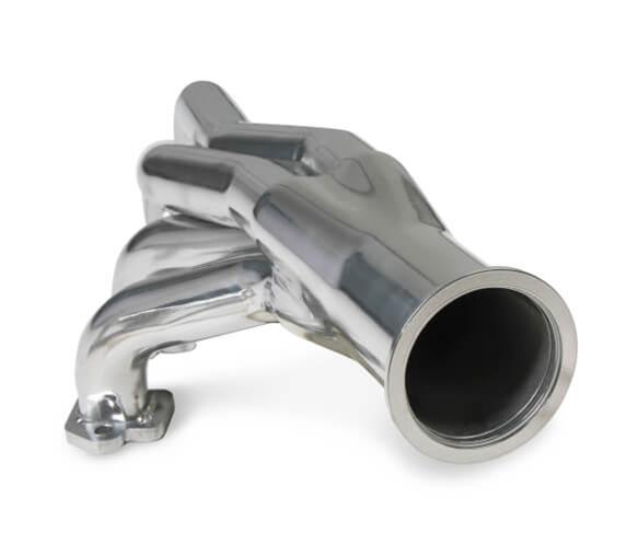 Flowtech SBF Turbo Headers 32166FLT Headers, Headers, Forward and Down, Steel, Silver Ceramic Coated, 1 3/4 in. Primary Tube O.D., Square Port, Ford, Small Block Windsor, Pair thumbnail 2