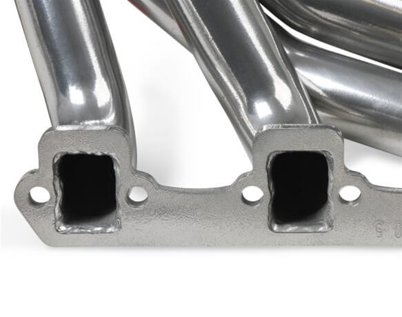 Flowtech SBF Turbo Headers 32166FLT Headers, Headers, Forward and Down, Steel, Silver Ceramic Coated, 1 3/4 in. Primary Tube O.D., Square Port, Ford, Small Block Windsor, Pair thumbnail 5