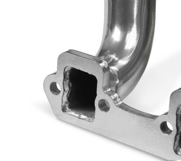 Flowtech SBF Turbo Headers 32166FLT Headers, Headers, Forward and Down, Steel, Silver Ceramic Coated, 1 3/4 in. Primary Tube O.D., Square Port, Ford, Small Block Windsor, Pair