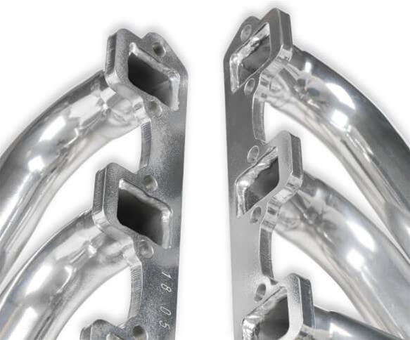 Flowtech SBF Turbo Headers 32166FLT Headers, Headers, Forward and Down, Steel, Silver Ceramic Coated, 1 3/4 in. Primary Tube O.D., Square Port, Ford, Small Block Windsor, Pair thumbnail 4