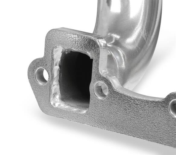 Flowtech SBF Turbo Headers 32169FLT Headers, Turbo, Down and Forward, Steel, Silver Ceramic Coated, 1 7/8 in. Primary, Ford, Small Block Windsor, Pair thumbnail 2