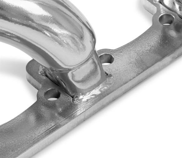 Flowtech SBF Turbo Headers 32169FLT Headers, Turbo, Down and Forward, Steel, Silver Ceramic Coated, 1 7/8 in. Primary, Ford, Small Block Windsor, Pair thumbnail 3