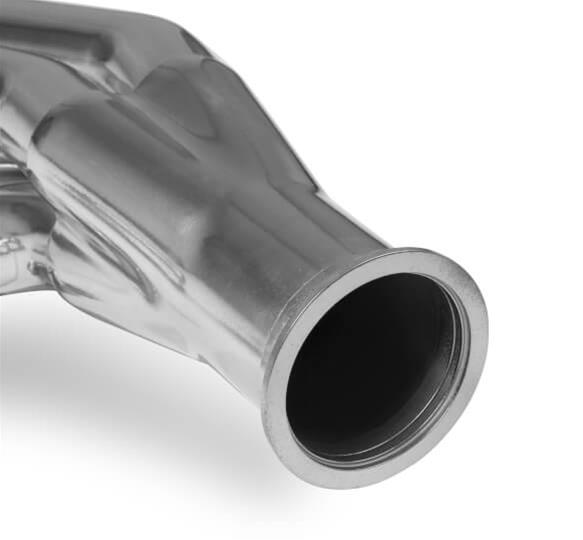 Flowtech SBF Turbo Headers 32169FLT Headers, Turbo, Down and Forward, Steel, Silver Ceramic Coated, 1 7/8 in. Primary, Ford, Small Block Windsor, Pair