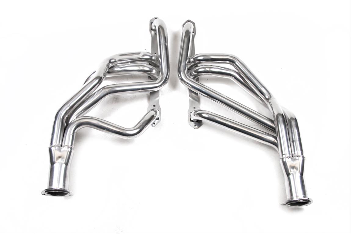 Flowtech Headers 33130FLT Headers, Long Tube, Steel, Ceramic Coated, Dodge, Plymouth, Body, Big Block, B, RB, Pair