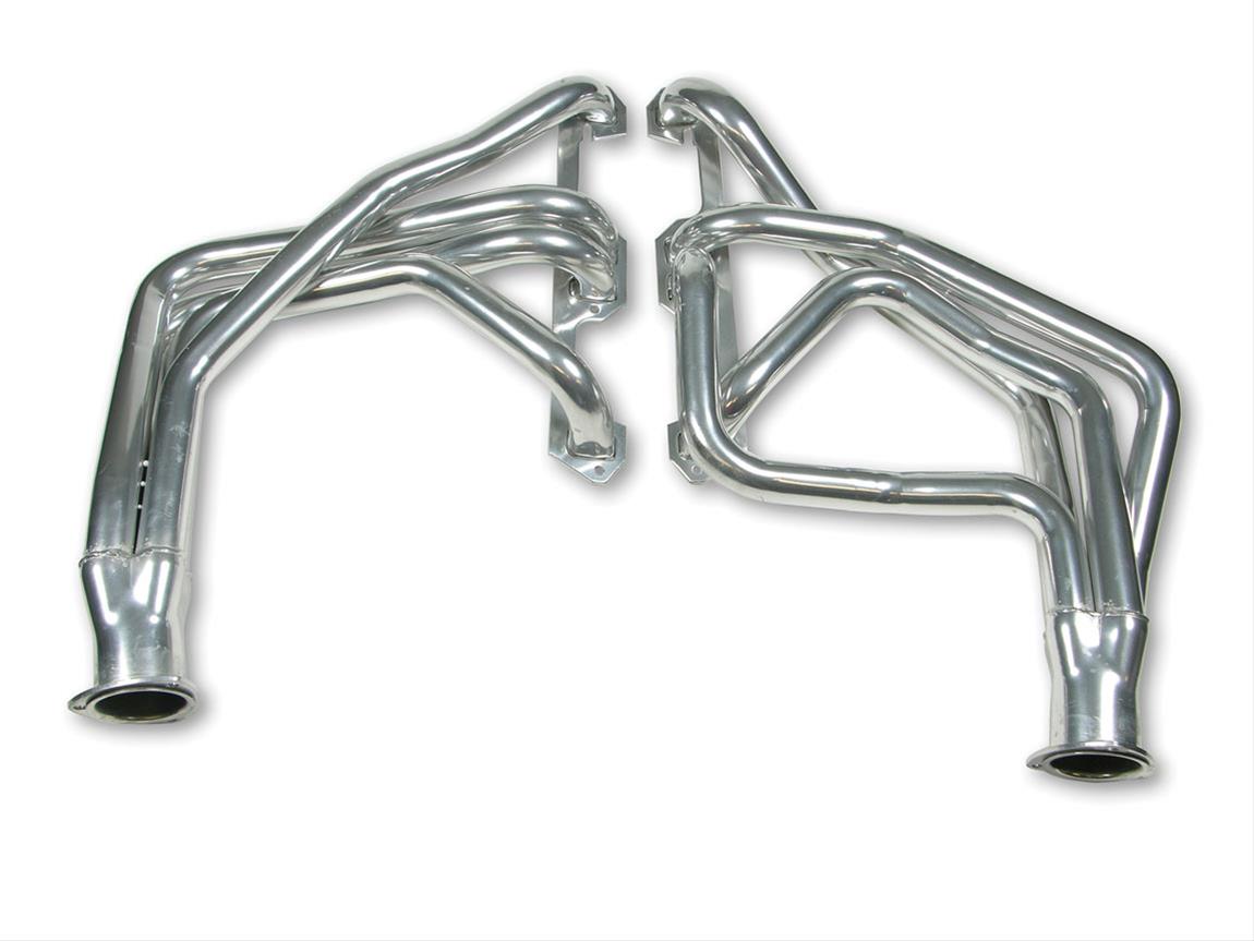 Flowtech Headers 33500FLT Headers, Long Tube, Steel, Ceramic Coated, Dodge, Mopar, Small Block, Pair