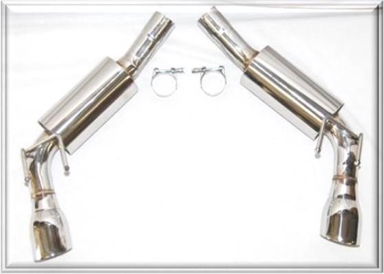 Flowtech Axle-Back Exhaust Systems 51600FLT Systems, Axle-Back, Rear Axle-back, Dual, Stainless Steel, Natural, Split Rear Exit, Polished Tips, Chevrolet, 6.2L, Kit thumbnail 2