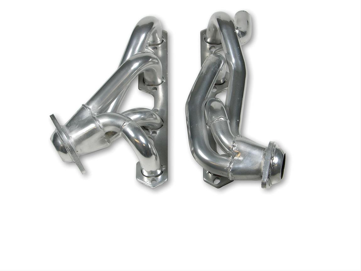 Flowtech Shorty Headers 91628-1FLT Headers, Shorty, Steel, Ceramic Coated, Ford, Pickup, SUV, 5.8L, Pair