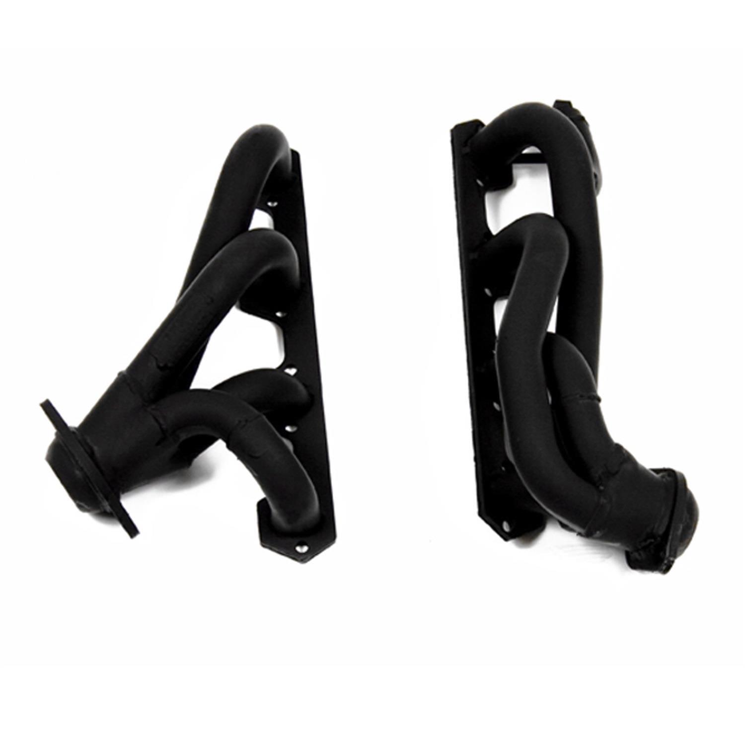 Flowtech Headers 91668FLT Headers, Shorty, Steel, Painted, Ford, Pickup, SUV, 5.8L, Pair