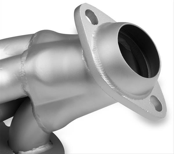 Flowtech Headers 91673-1FLT Headers, Shorty, Steel, Silver Ceramic Coated, 2.5 in. Collector, D-port, Ford, 5.4L, Pair thumbnail 3
