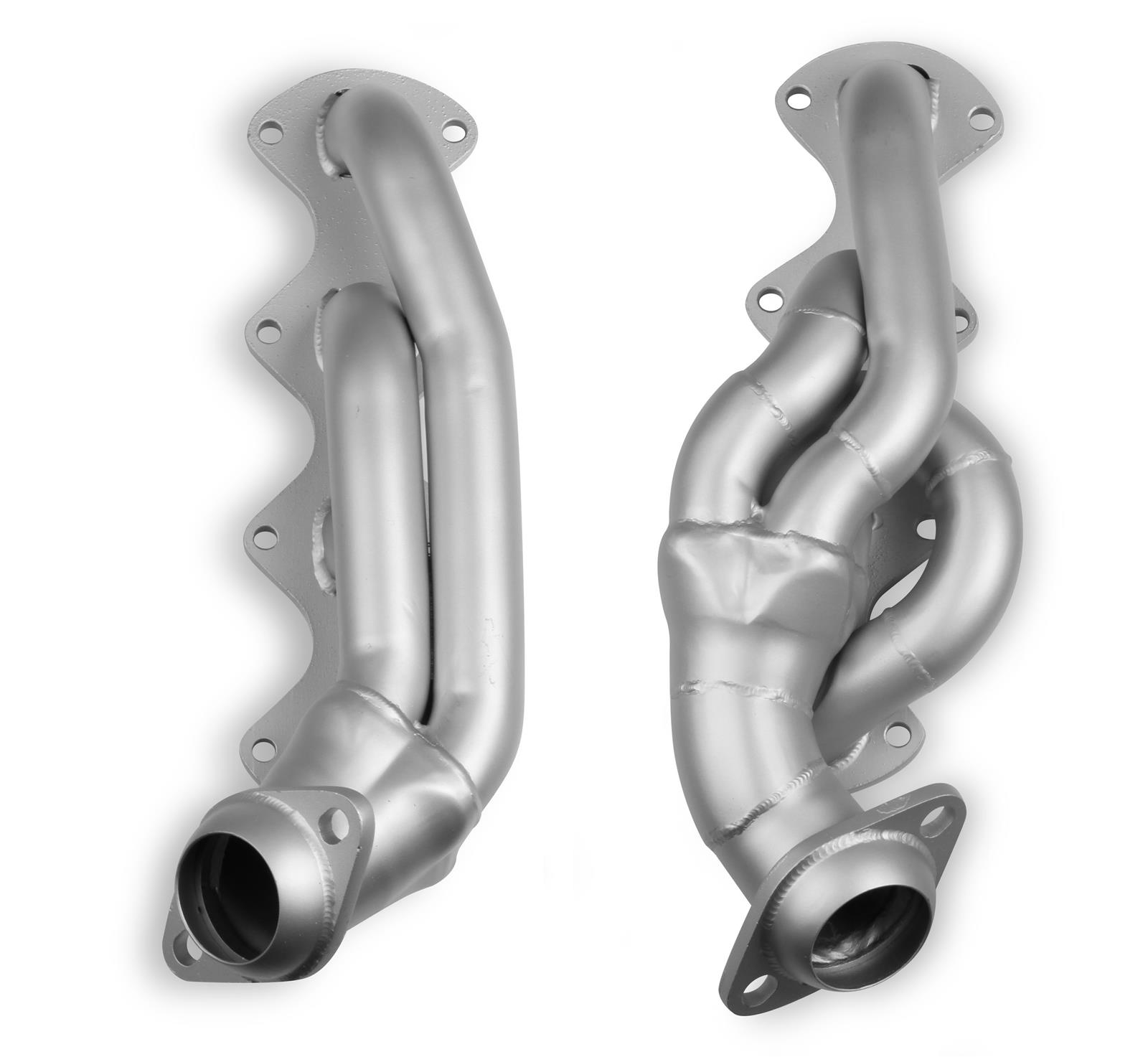 Flowtech Headers 91673-1FLT Headers, Shorty, Steel, Silver Ceramic Coated, 2.5 in. Collector, D-port, Ford, 5.4L, Pair