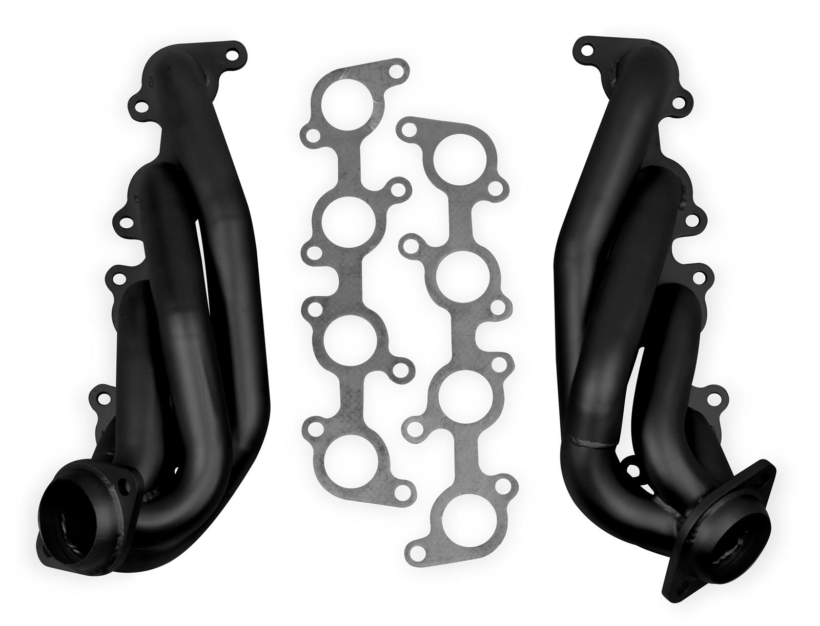 Flowtech Headers 91674FLT Headers, Shorty, 1 5/8 in. Primary, 2.50 in. Collector, Steel, Pair