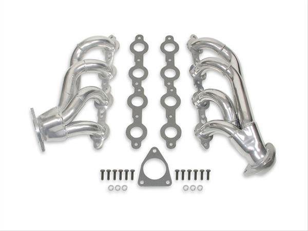 Flowtech Shorty Headers 91836-1FLT Headers, Shorty, Steel, Ceramic Coated, Cadillac, Chevy, GMC, SUV, Pickup, 4.8, 5.3L, Pair thumbnail 2