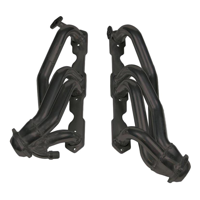 Flowtech Shorty Headers 91837FLT Headers, Shorty, Steel, Painted, Cadillac, Chevy, GMC, 5.7L, Pair thumbnail 2