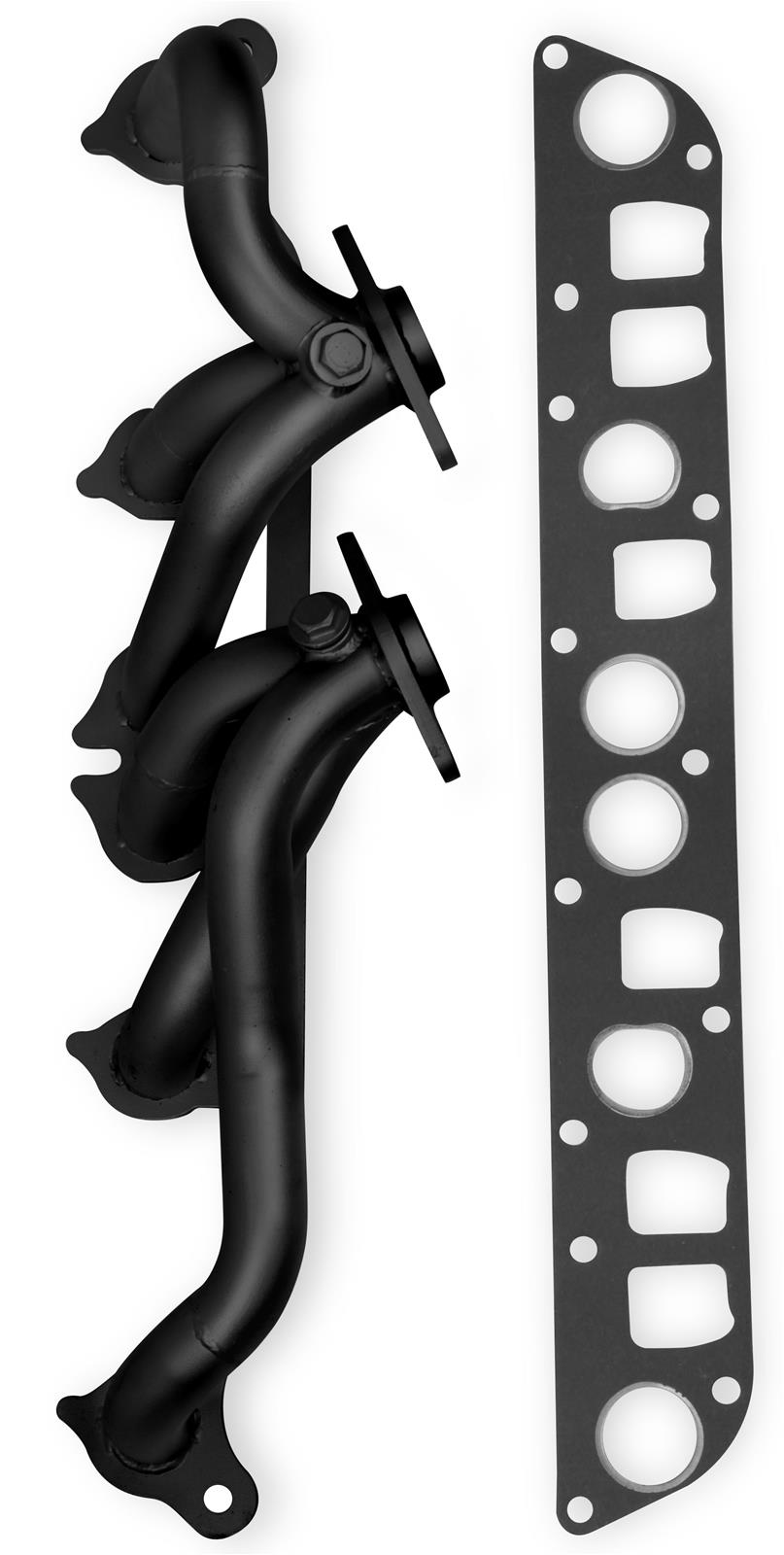 Flowtech Headers 92003FLT Headers, Shorty, Steel, Temporary Black Paint, Jeep, Each thumbnail 2