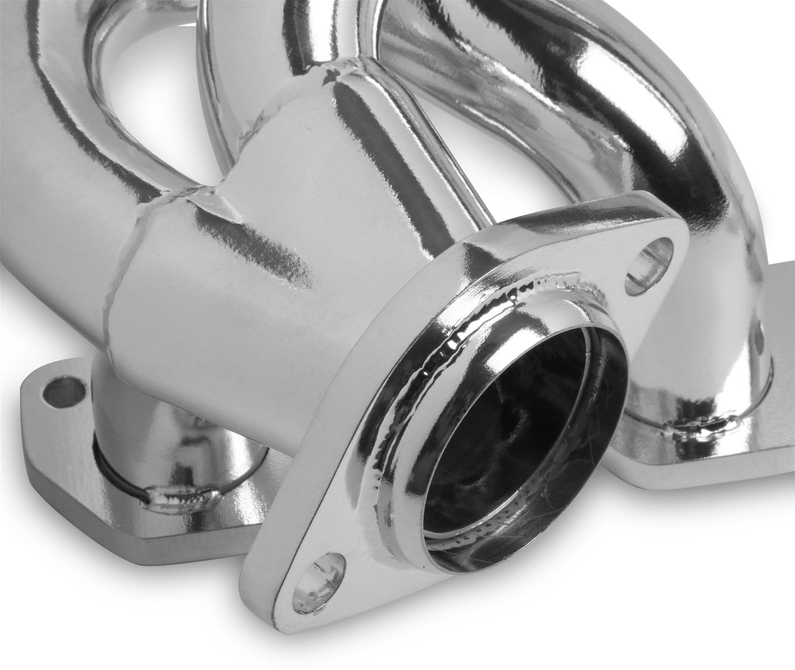 Flowtech Headers 92004-1FLT Headers, Shorty, Steel, Silver Ceramic Coated, 2.5 in. Collector, Round Port, Jeep, 3.8L, Pair thumbnail 4