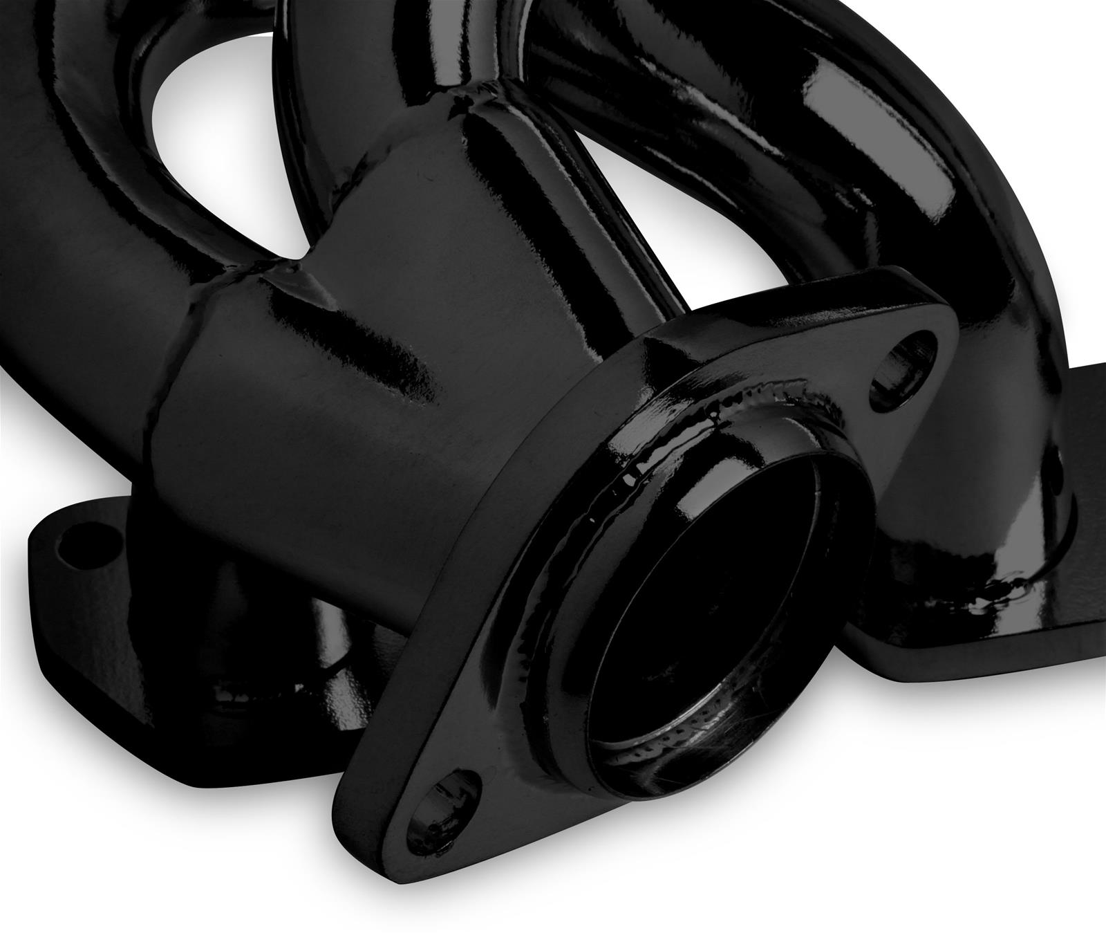 Flowtech Headers 92004FLT Headers, Shorty, Steel, Painted, 2.5 in. Collector, Round Port, Jeep, 3.8L, Pair thumbnail 3