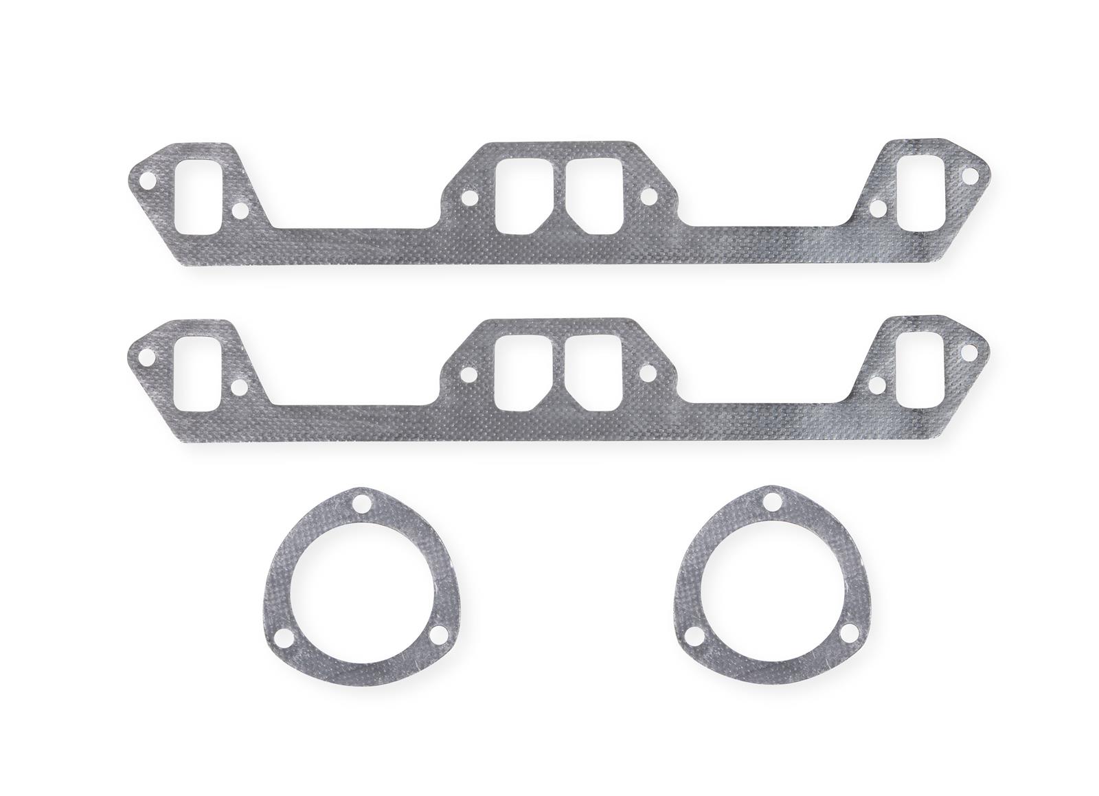 Flowtech Replacement Header Gasket Sets 99361FLT Exhaust Gaskets, Header, P73 Ferroglass, Rectangle Port, Chrysler, Dodge, Plymouth, Small Block LA, Kit