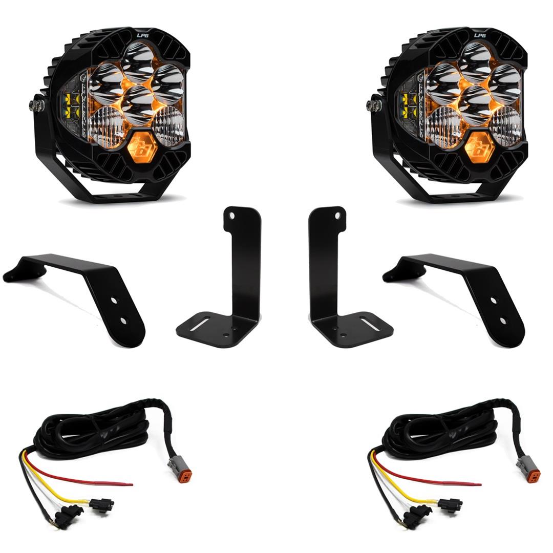 Baja Designs 2018+ Jeep JL/JT Dual LP6 Auxiliary Light Kit w/Upfitter thumbnail 2