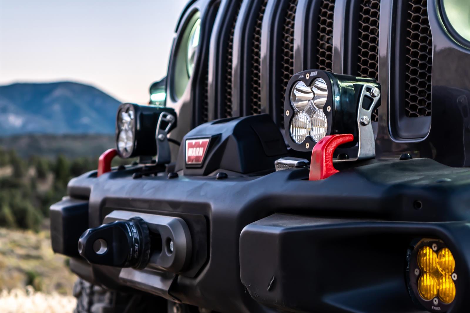 Baja Designs Jeep JL/JT Rubicon Steel Bumper LED Light Kit XL Sport w/Upfitter thumbnail 2