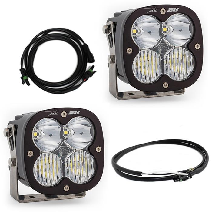 Baja Designs Jeep JL/JT Rubicon Steel Bumper LED Light Kit XL 80 w/Upfitter thumbnail 3