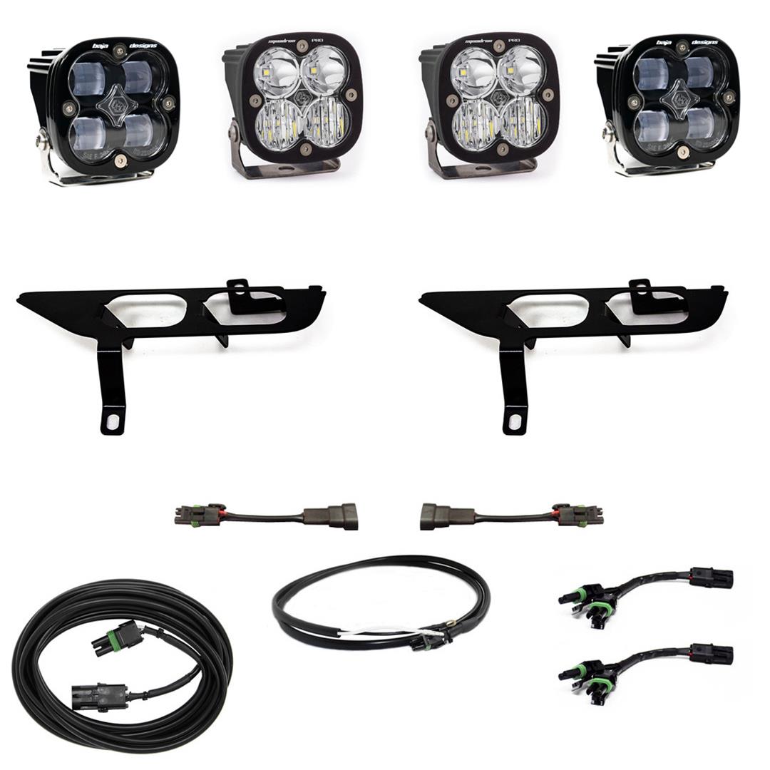 Baja Designs 2021+ Ford F150 Fog Pocket Kit SAE Clear Squadron Sport DC with Upfitter thumbnail 2