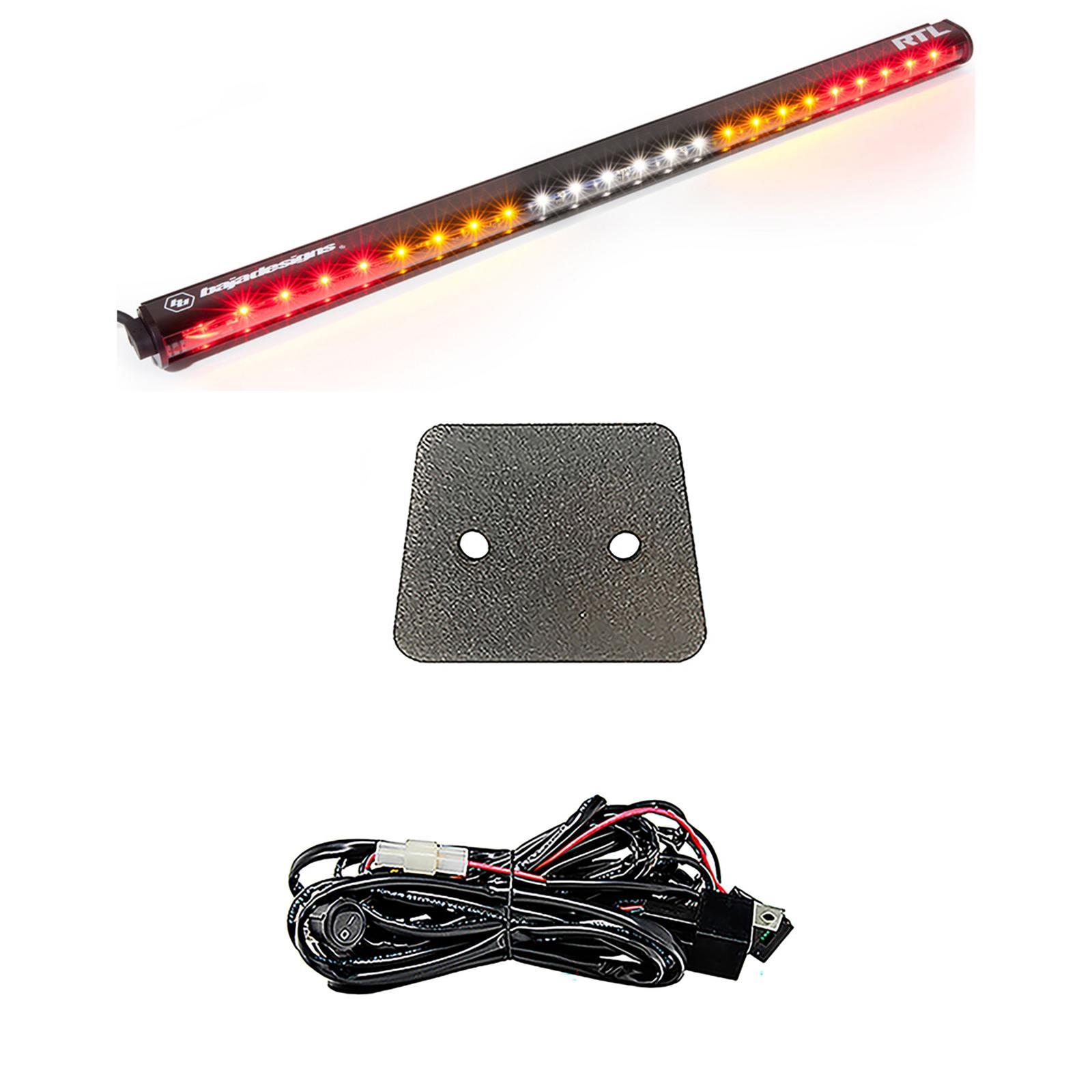 Baja Designs Powersports Taillights 447808 Tail light, Honda Talon 2019 2-Seater 30 inch RTL-S Rear Light Bar with Bracket Kit