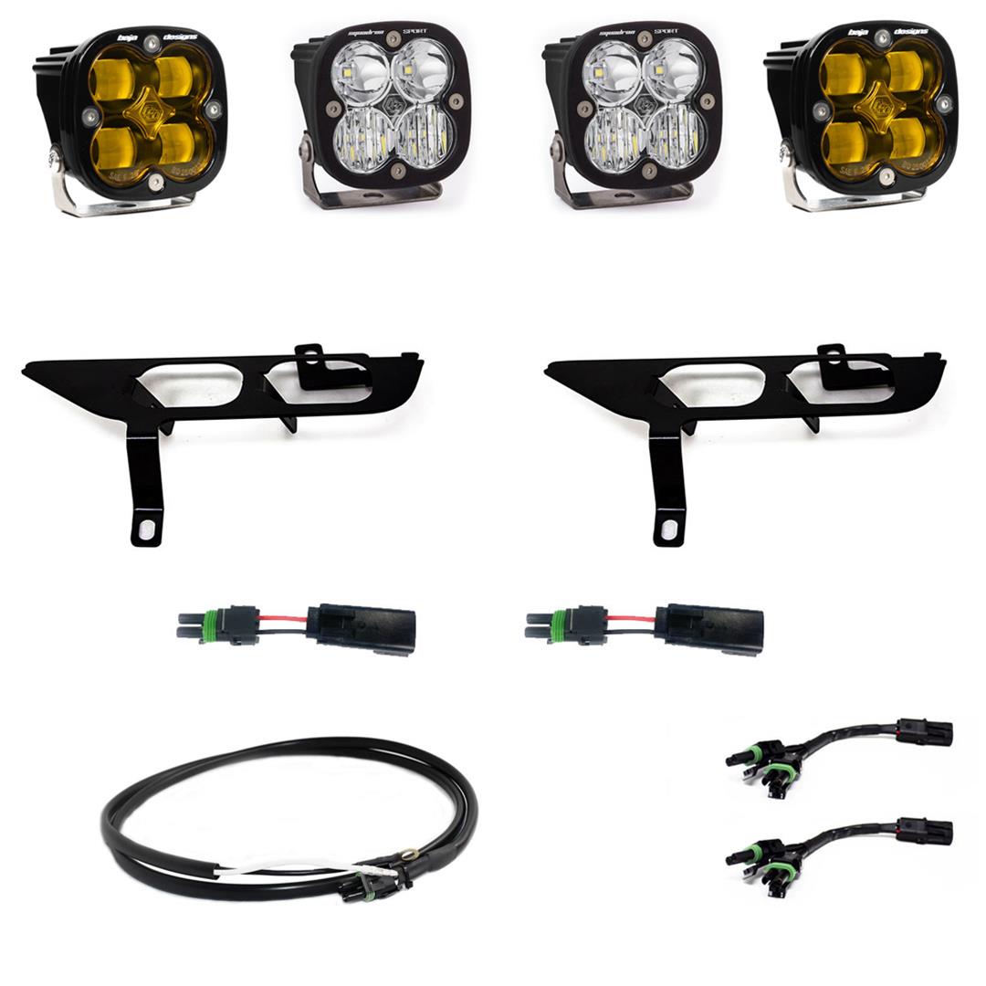 Baja Designs 2021+ Ford F-150 Sport Series Fog Pocket Kit - Amber thumbnail 2