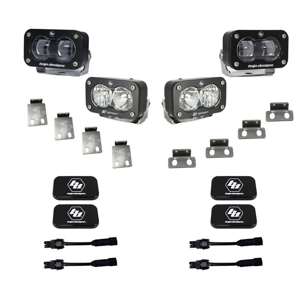 Baja Designs 21+ Ford Raptor/Bronco S2 SAE Pro Fog Pocket Light Kit Clear thumbnail 2