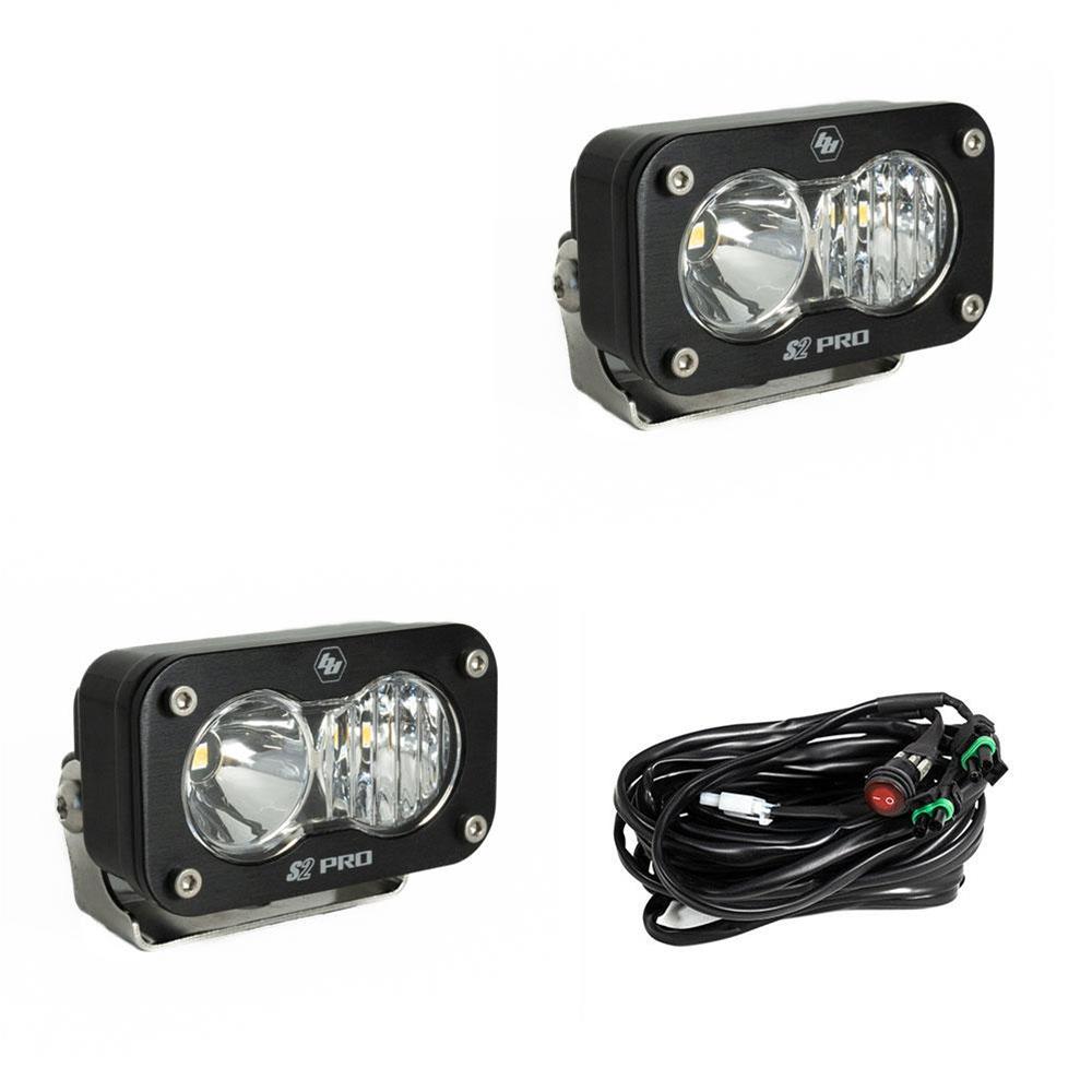 Baja Designs S2 Pro Series LED Light Pods Driving Combo Pattern - Pair