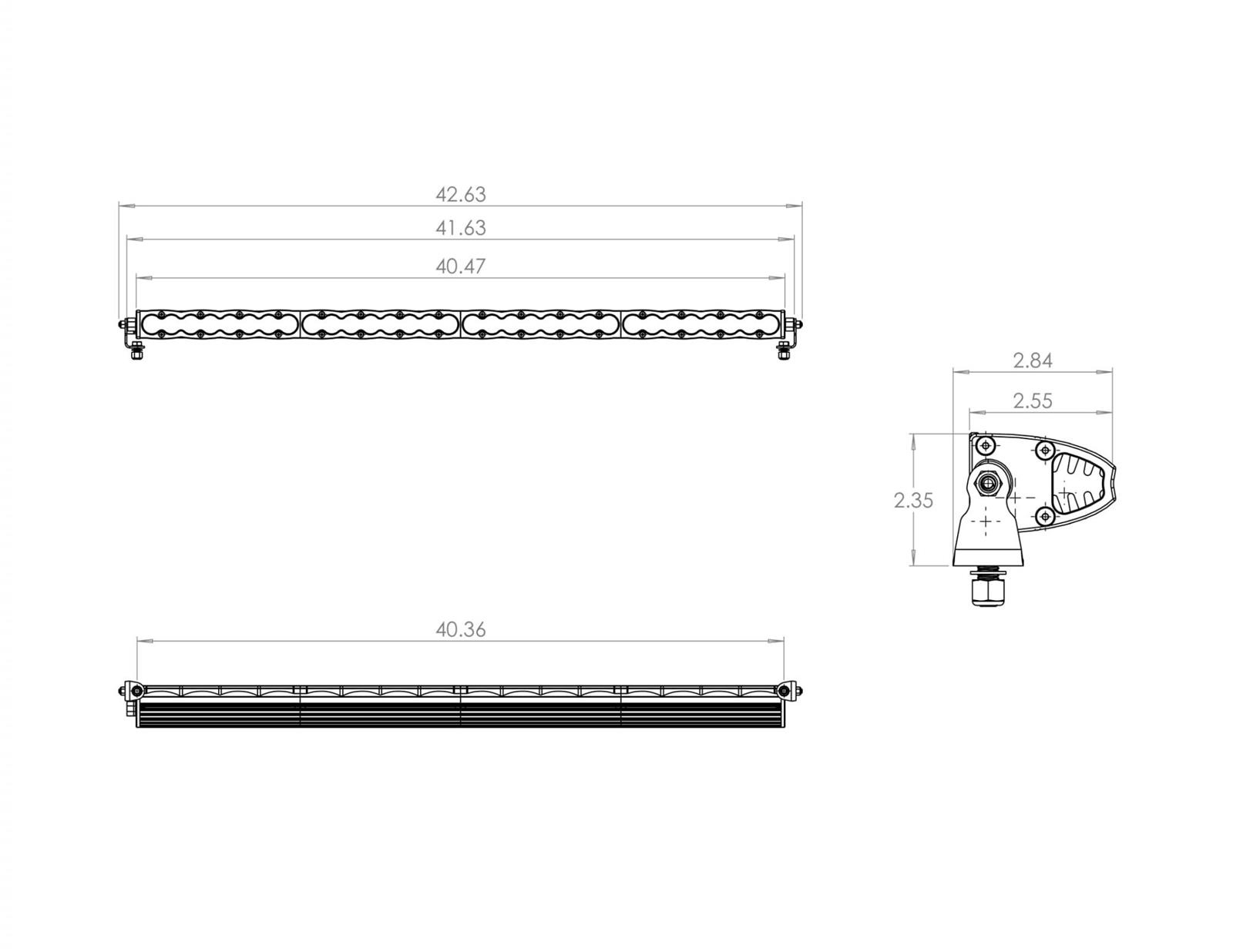 Baja Designs S8 Series Work/Scene Pattern 40in LED Light Bar